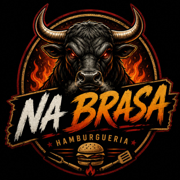 NA BRASA HAMBURGUERIA - logo