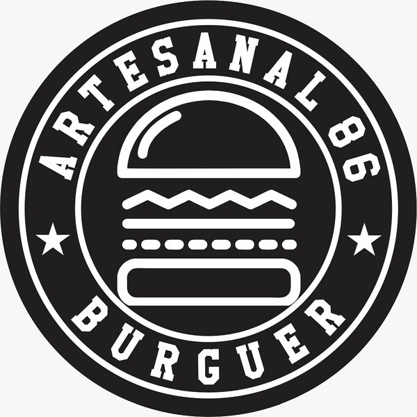 ARTESANAL 86 BURGUER - logo
