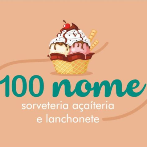 100 Nome - Sorveteria, açaiteria e lanchonete - logo