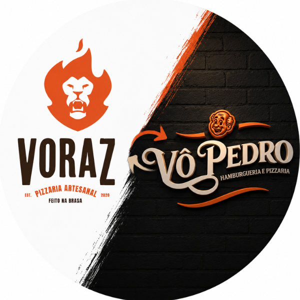 Vô Pedro Pizzaria e Hamburgueria - logo