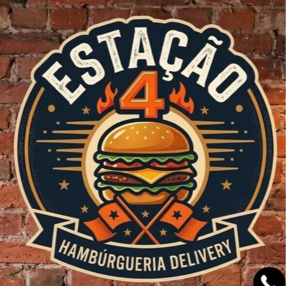 Estação 4 Hambúrgueria - logo
