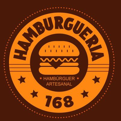 Hamburgueria 168 - logo