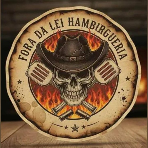 FORA DA LEI HAMBURGUERIA - logo