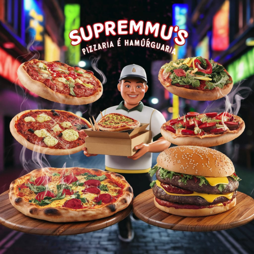Supremmu's Pizzaria e Hambúrgueria  - logo