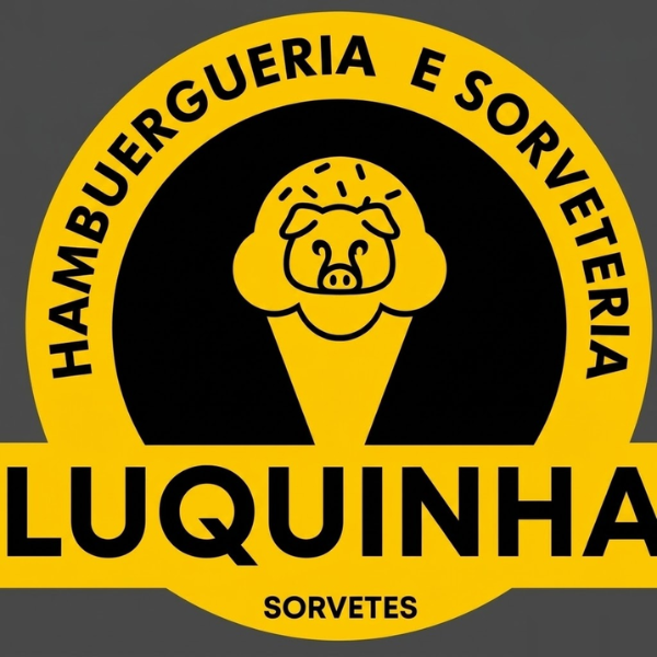 Luquinha Sorvetes e Hamburgueria  - logo